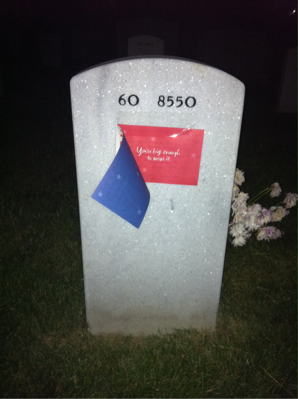 Back of headstone — Christopher Hake