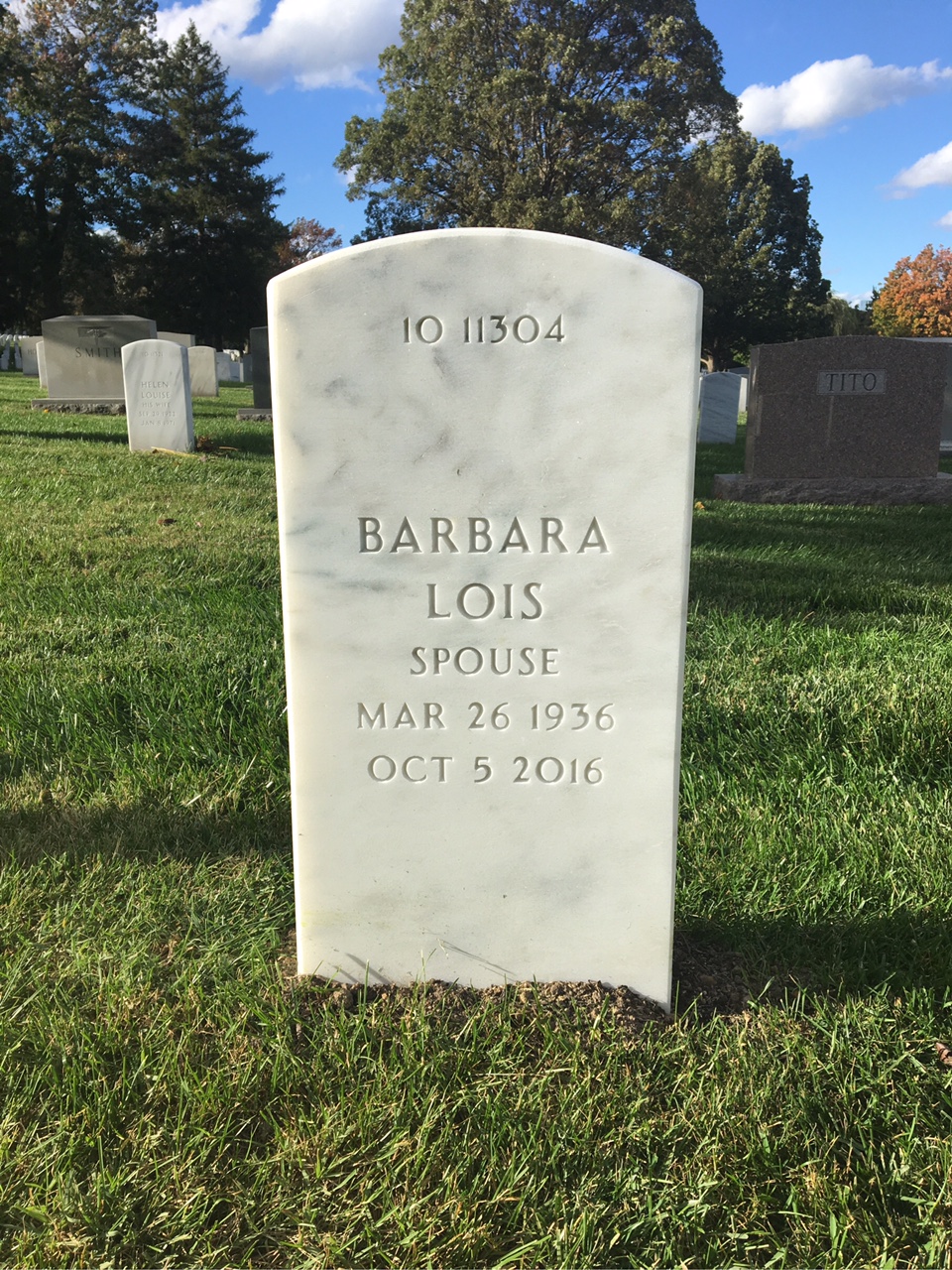 Back of headstone — Charles Asplen