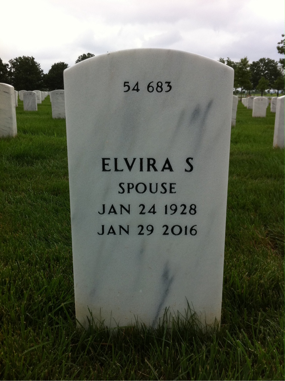 Back of headstone — Charles Tucker