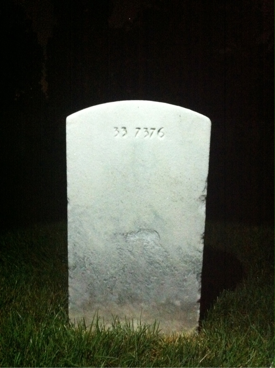 Back of headstone — Thomas F Kenney