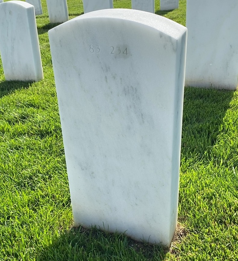 Back of headstone — Shawn Michael Runkle