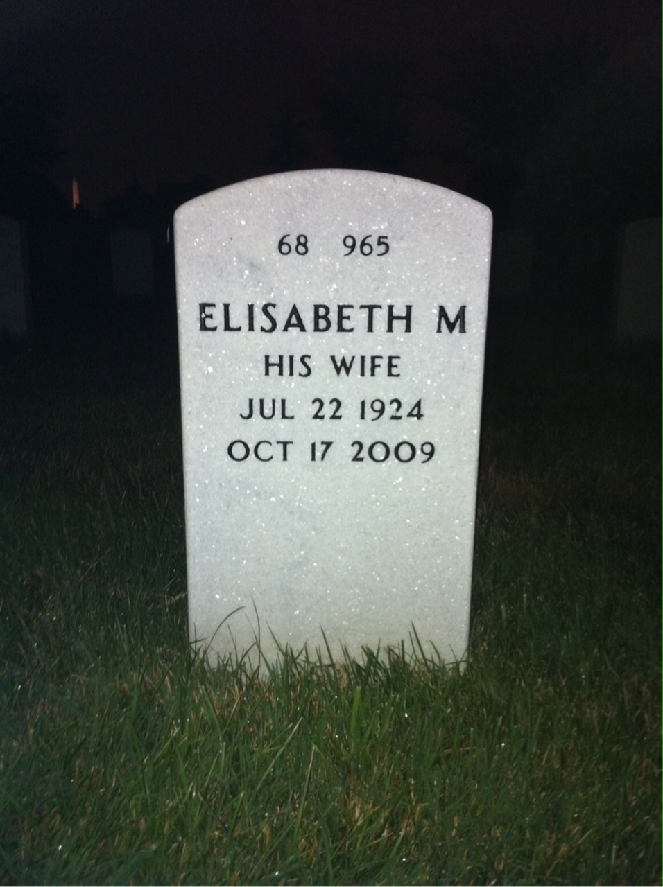 Back of headstone — William Stickles