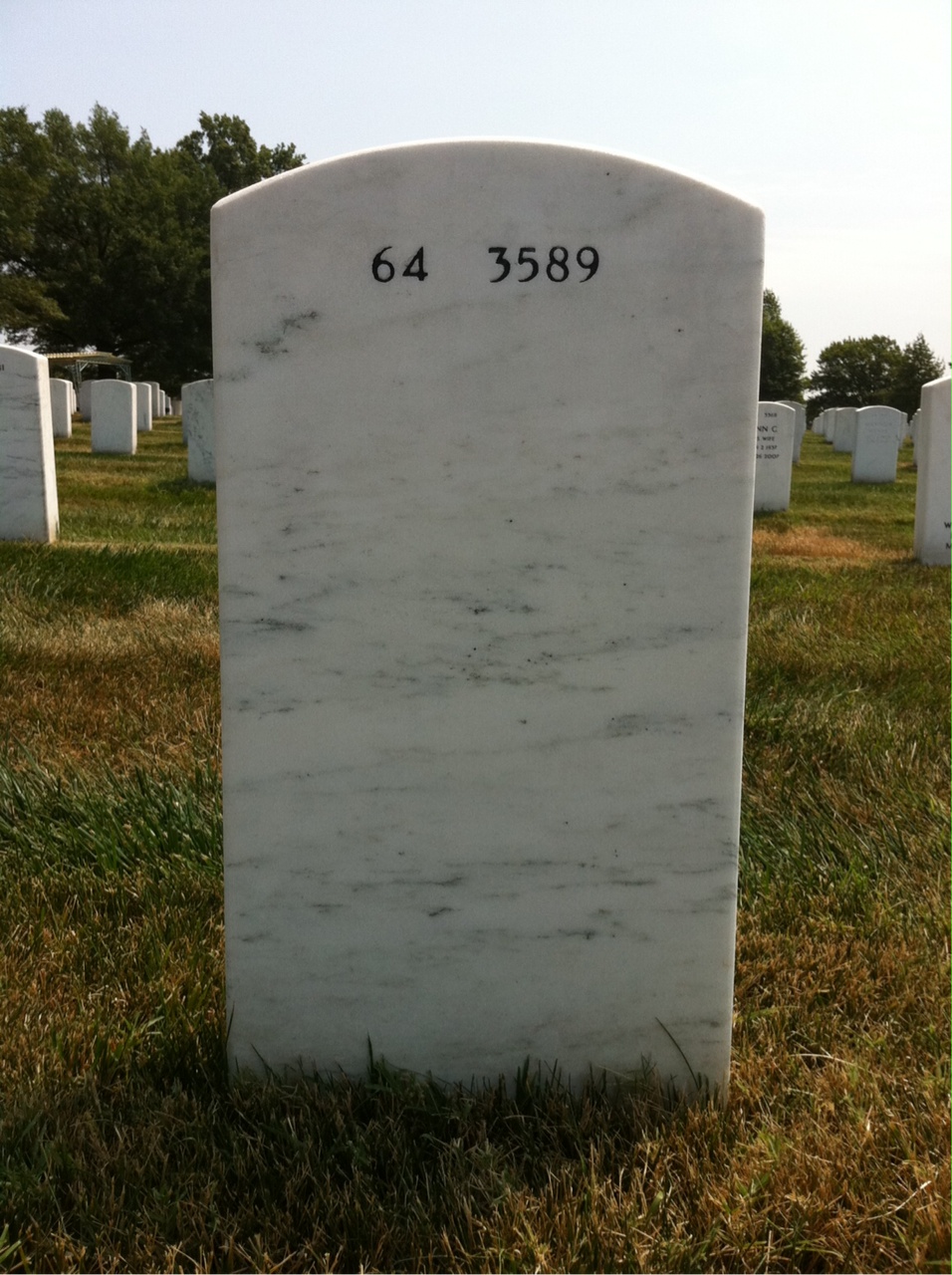 Back of headstone — Wilton Westbrook