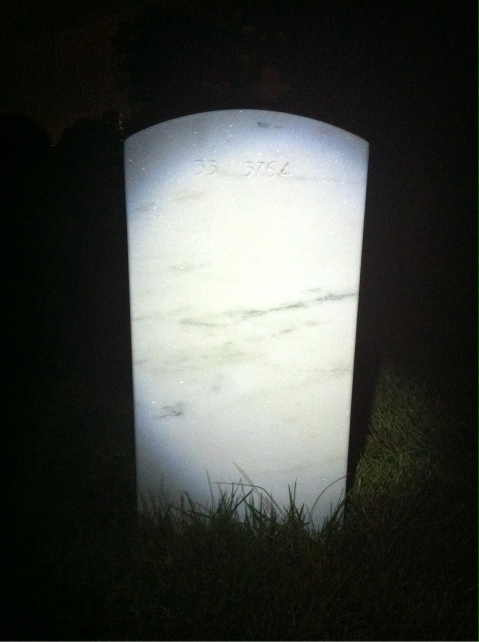 Back of headstone — Gordon Robinson