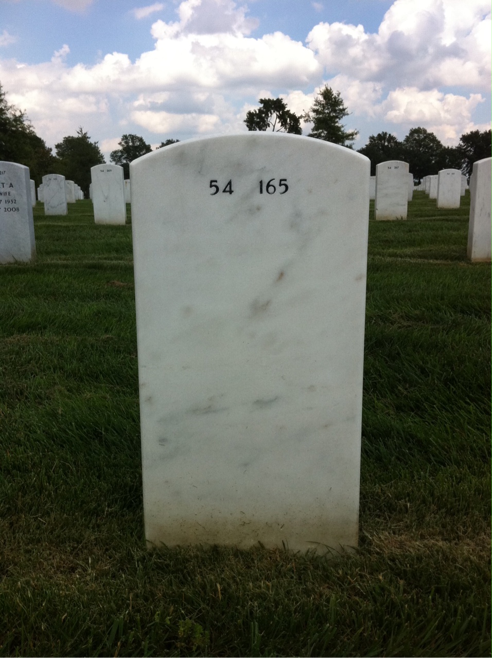 Back of headstone — Ira Dorsey
