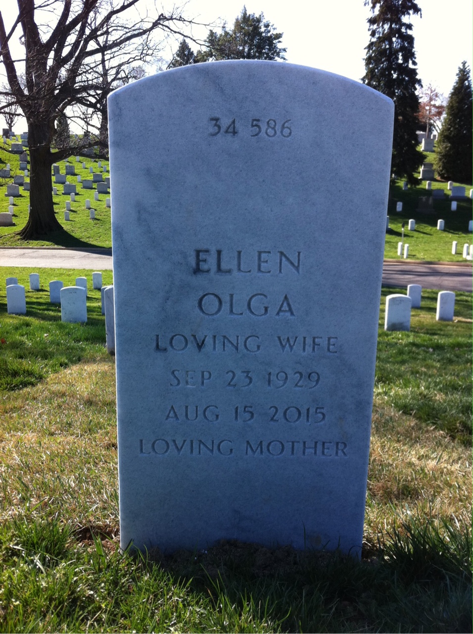 Back of headstone — Roy Fales