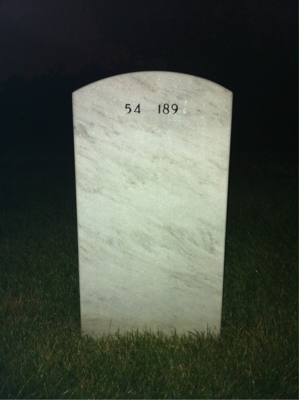 Back of headstone — Thompson Colkitt