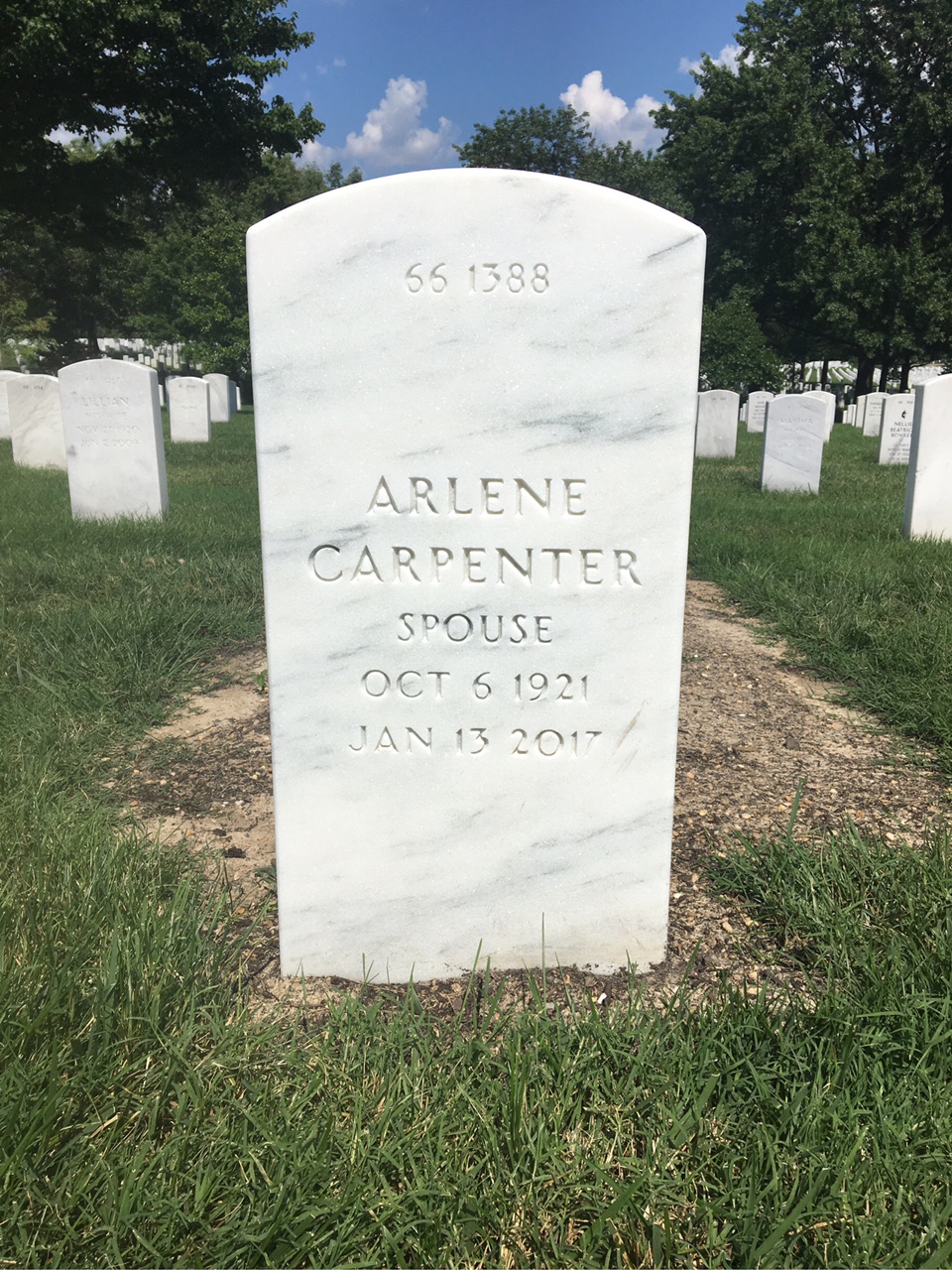 Back of headstone — Robert Armour