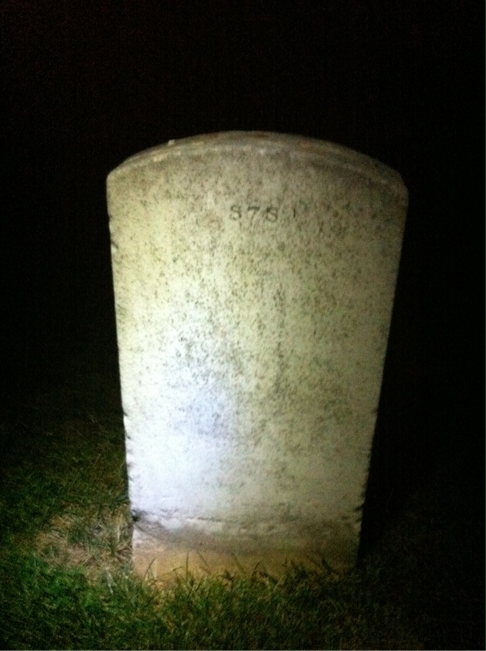 Back of headstone — Albert Andrews