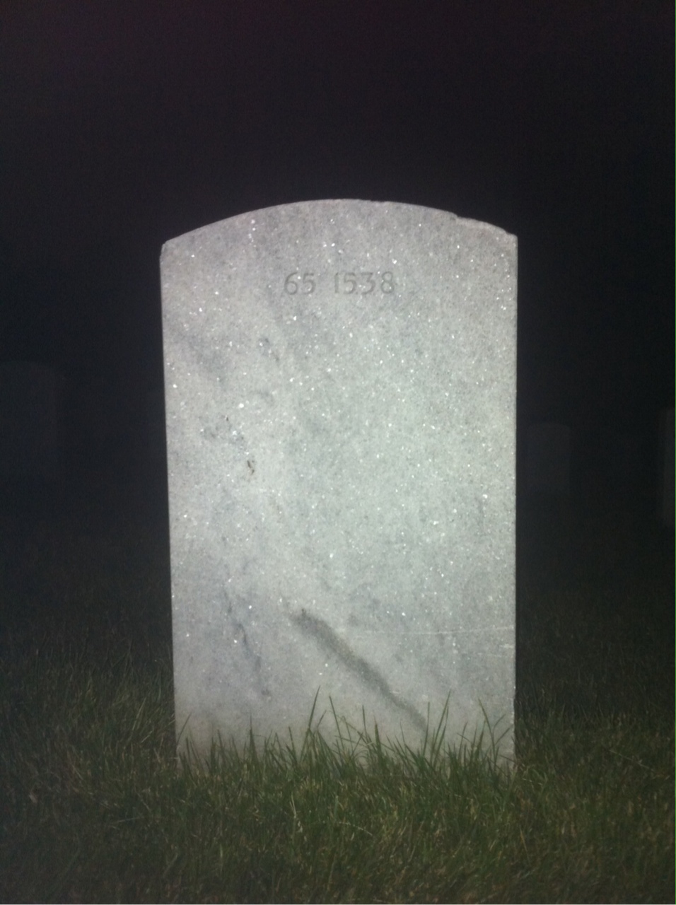 Back of headstone — Constantine Mitchell