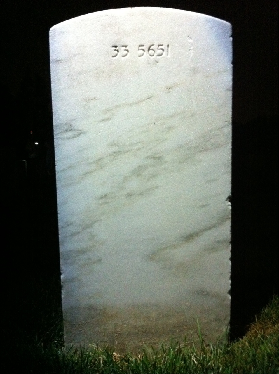 Back of headstone — Eleanor Andrews