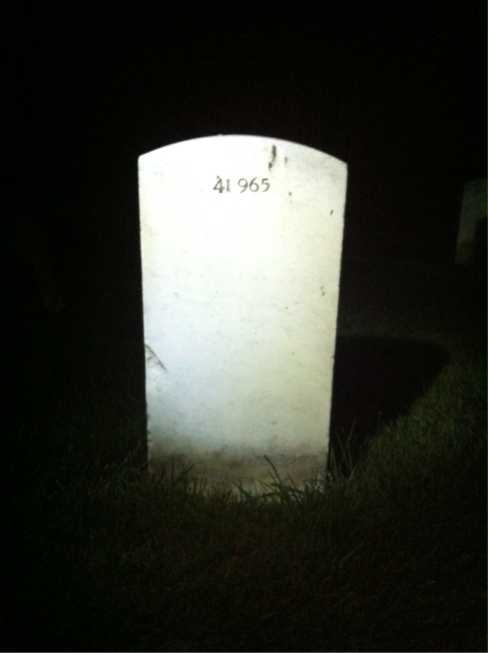 Back of headstone — William Miller