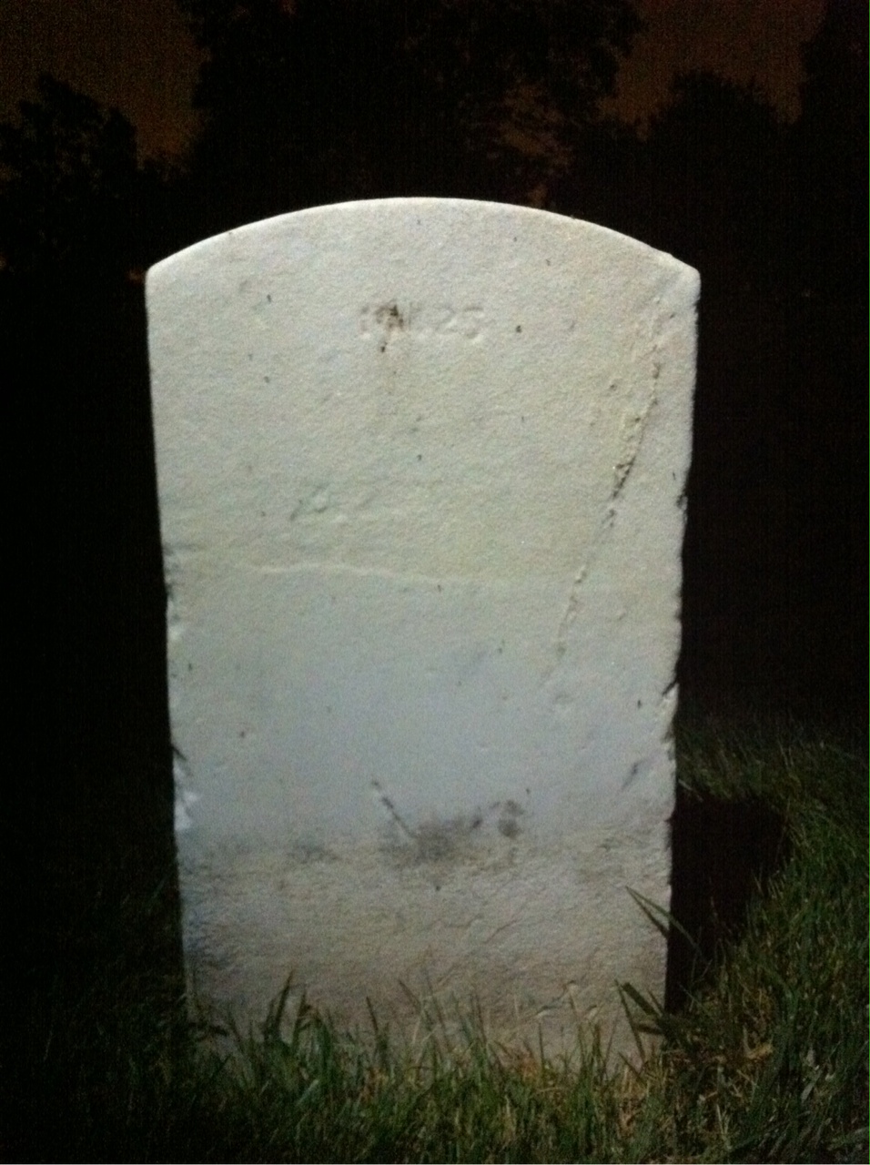 Back of headstone — Victor Baffrey