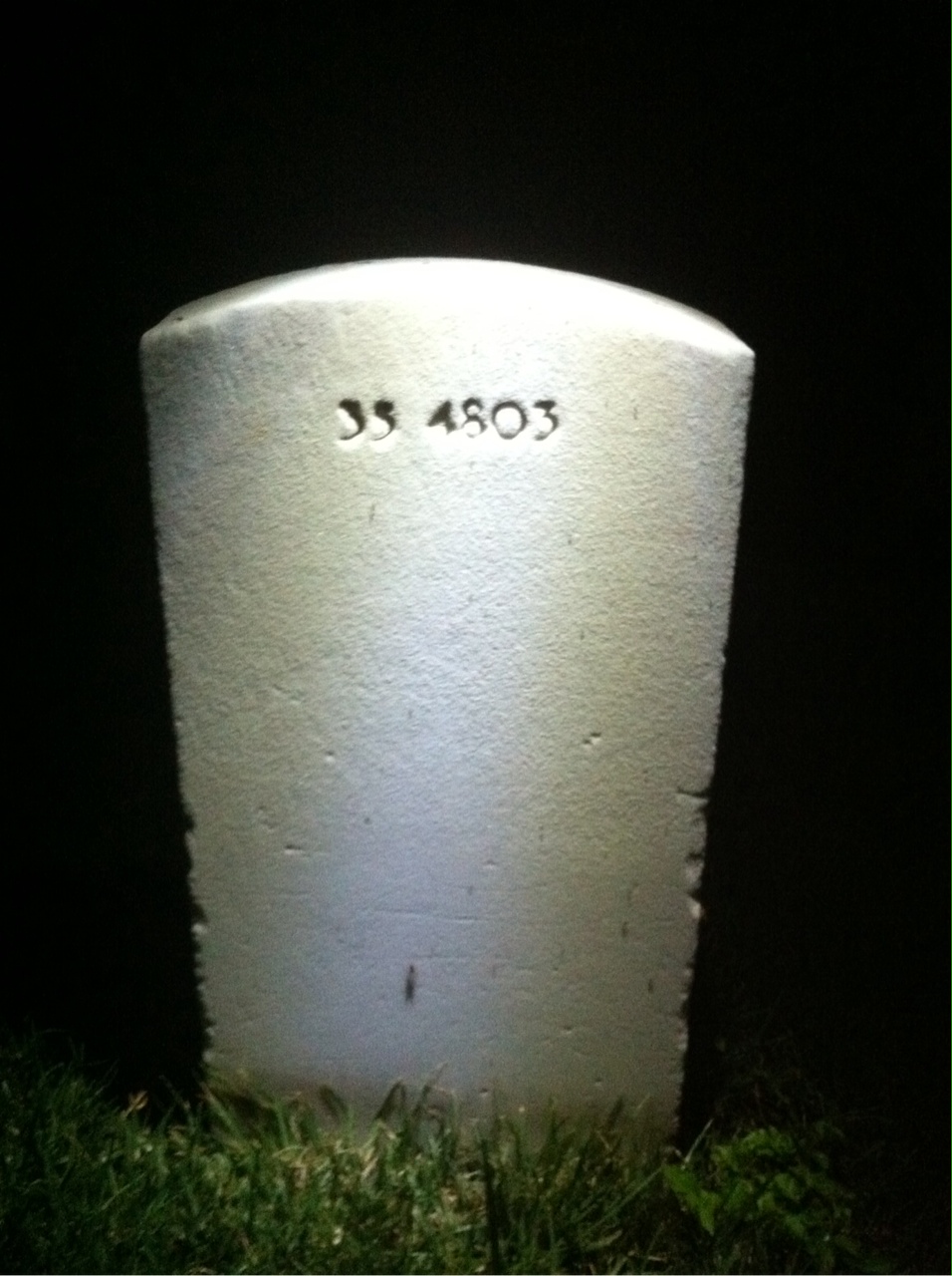 Back of headstone — James Murphy