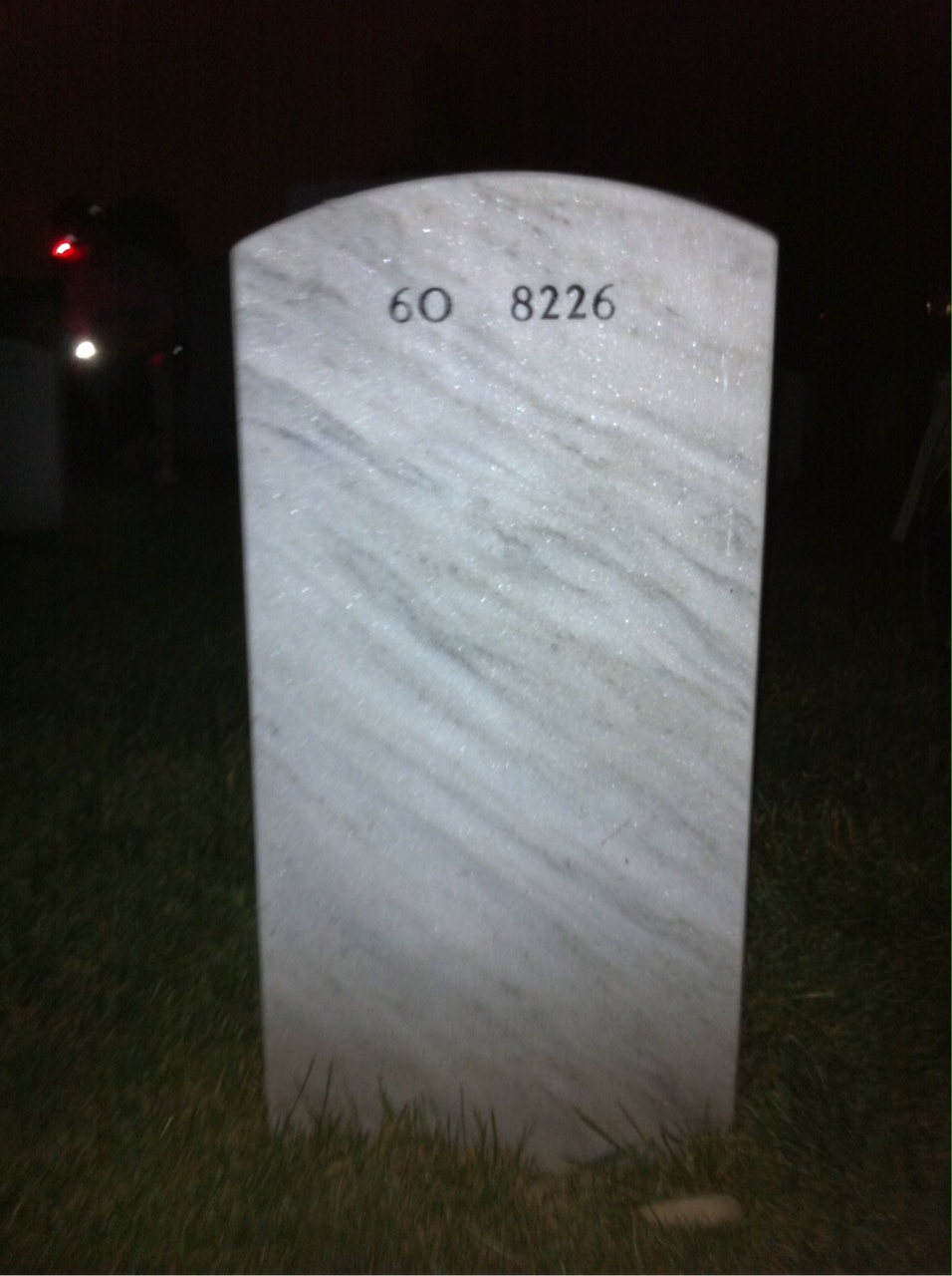 Back of headstone — Norman Anderson