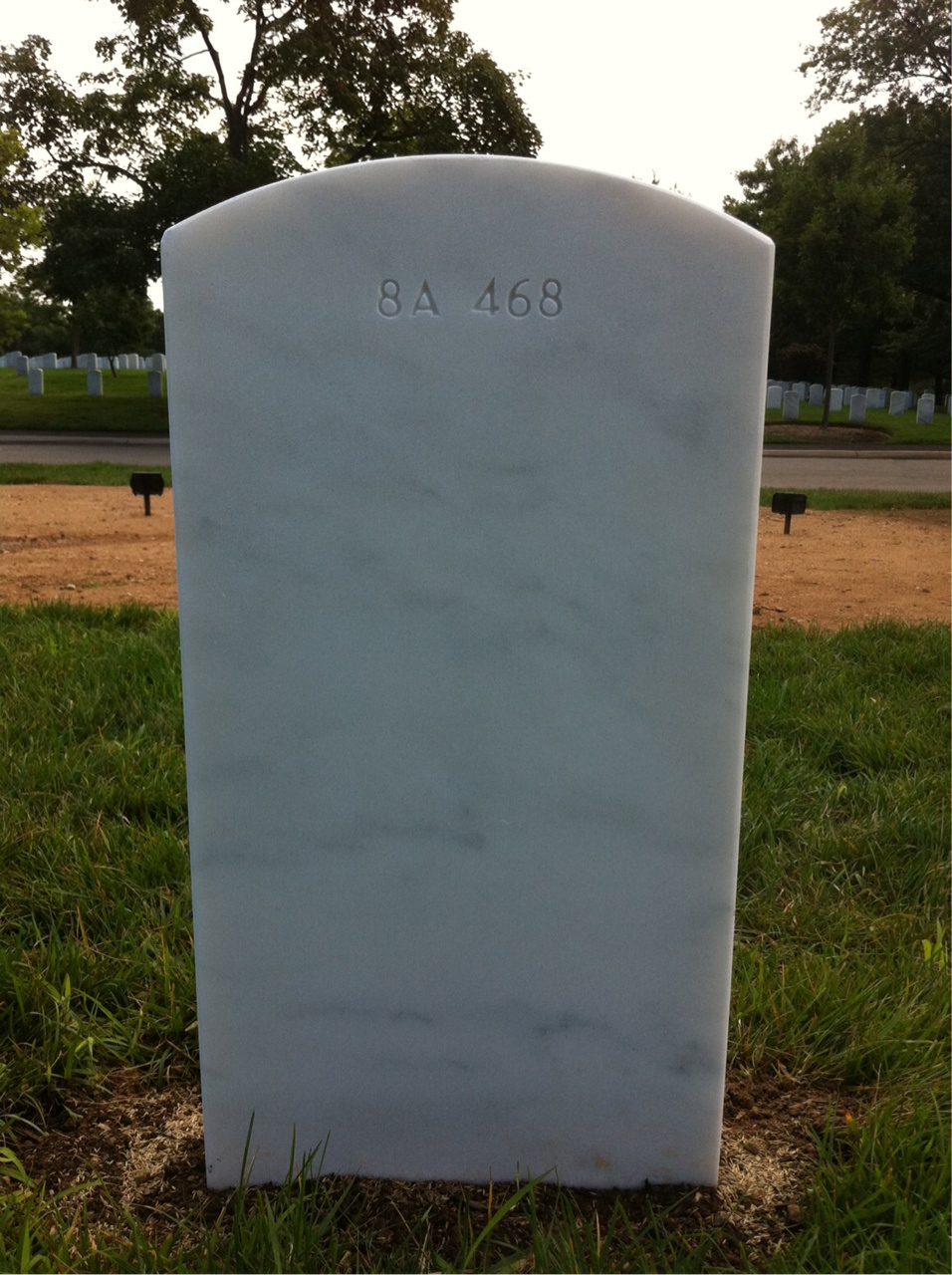 Back of headstone — William C Boden