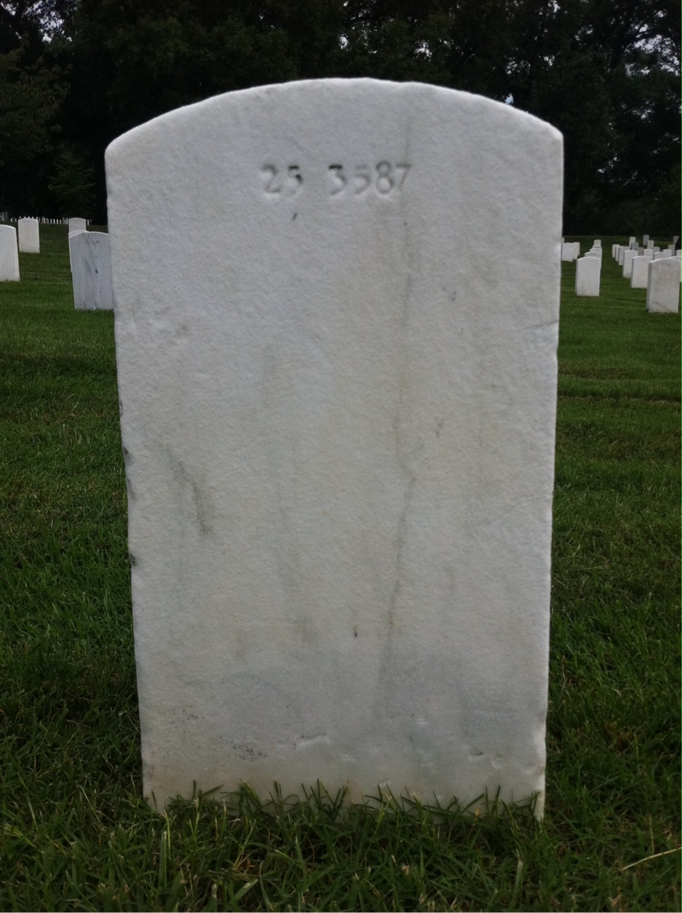 Back of headstone — Katie Moon