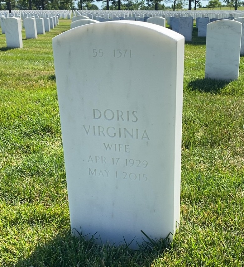 Back of headstone — Hollis Mellon