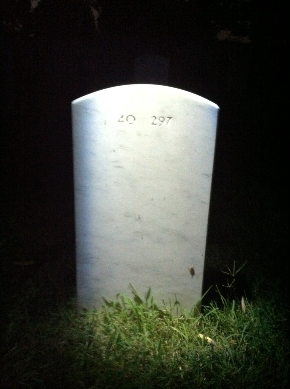 Back of headstone — Raymond Scheid