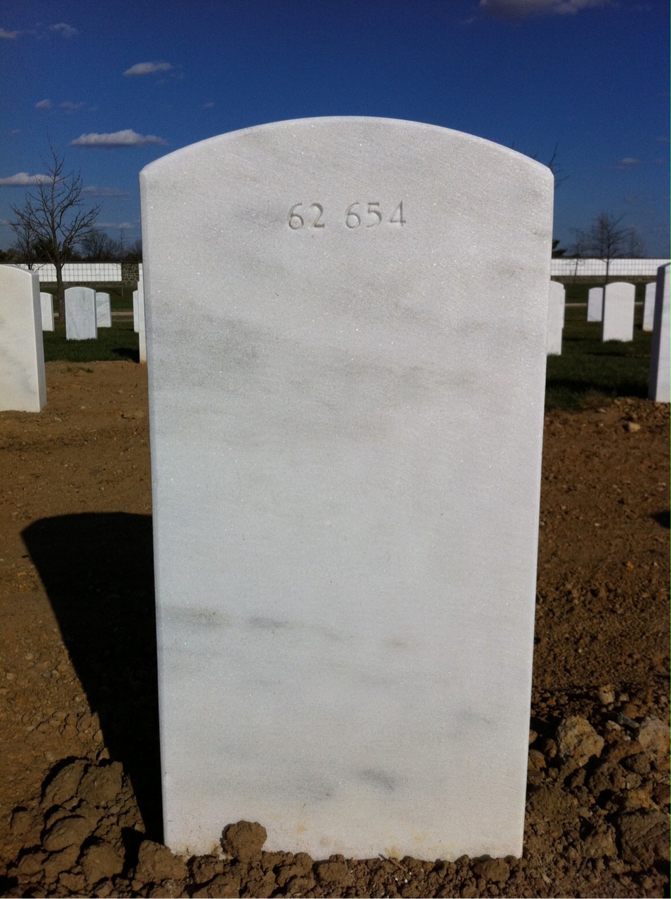 Back of headstone — Wilfried Mack Ziegler
