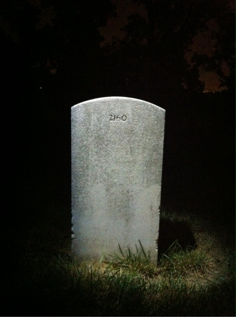 Back of headstone — Earl Baker