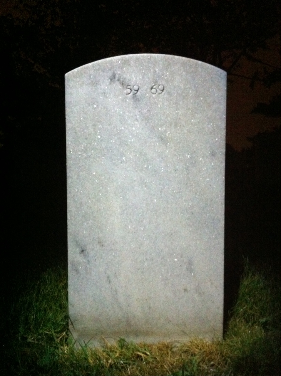 Back of headstone — Robert Applebaugh