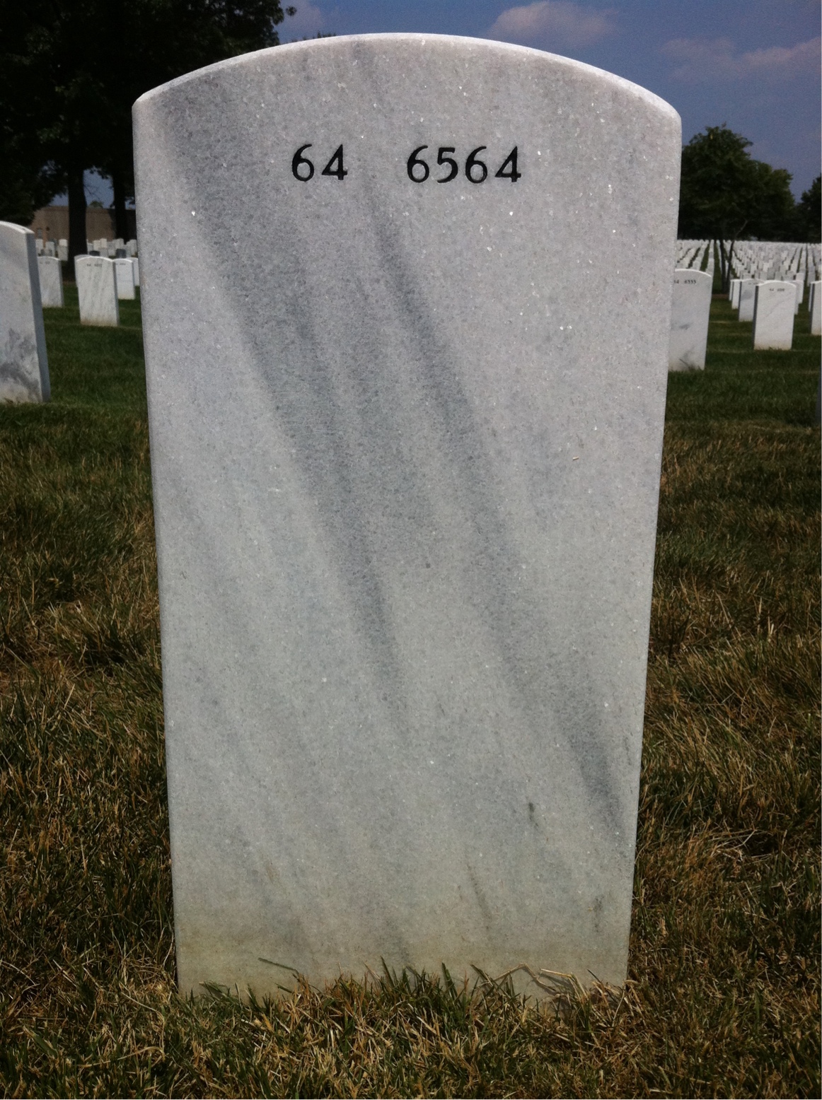 Back of headstone — Michael Puopolo