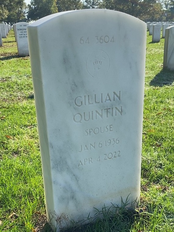 Back of headstone — Edmund Gaines