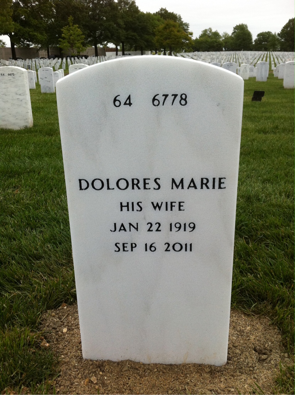 Back of headstone — John Black