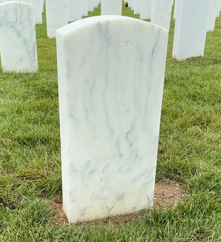 Back of headstone — Thomas Murphy