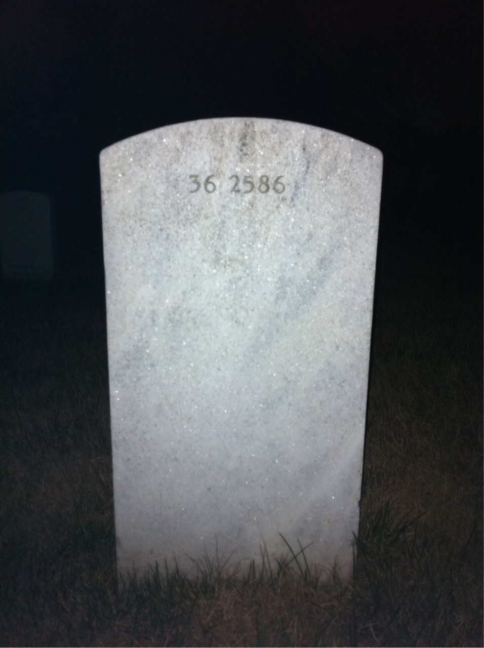 Back of headstone — Carl Armentrout