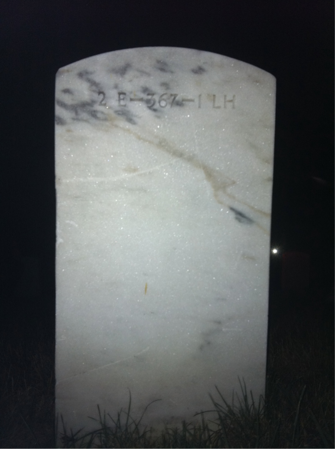 Back of headstone — Douglas Cordiner