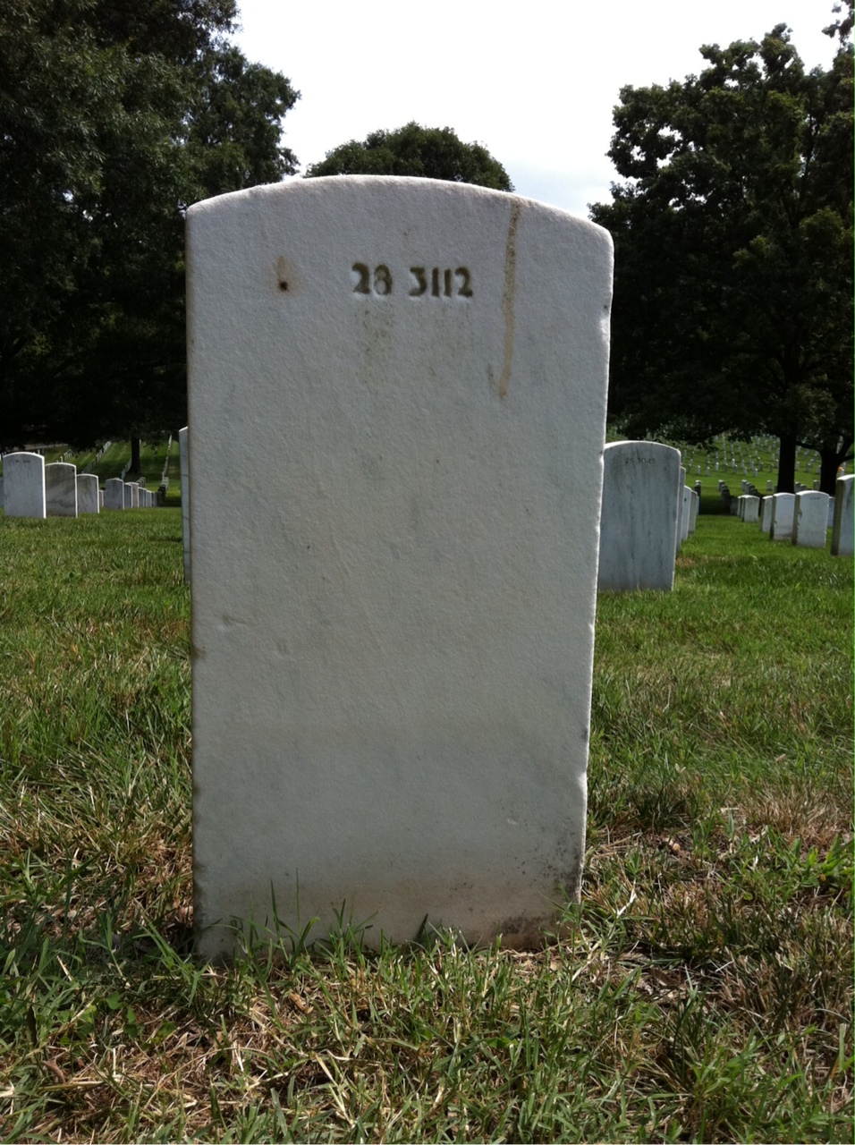 Back of headstone — Robert B Taylor