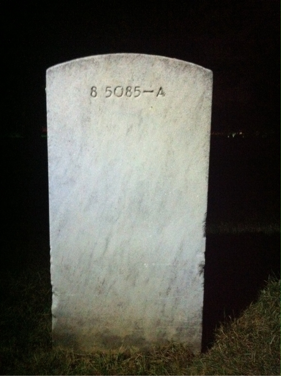 Back of headstone — David Morgan