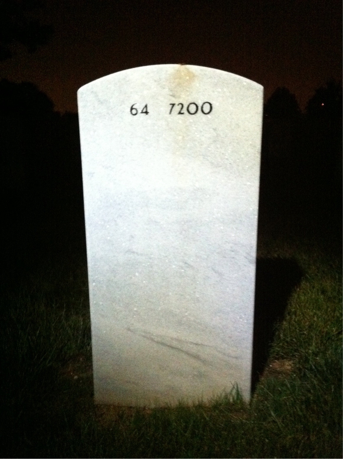 Back of headstone — Stephen Fisher
