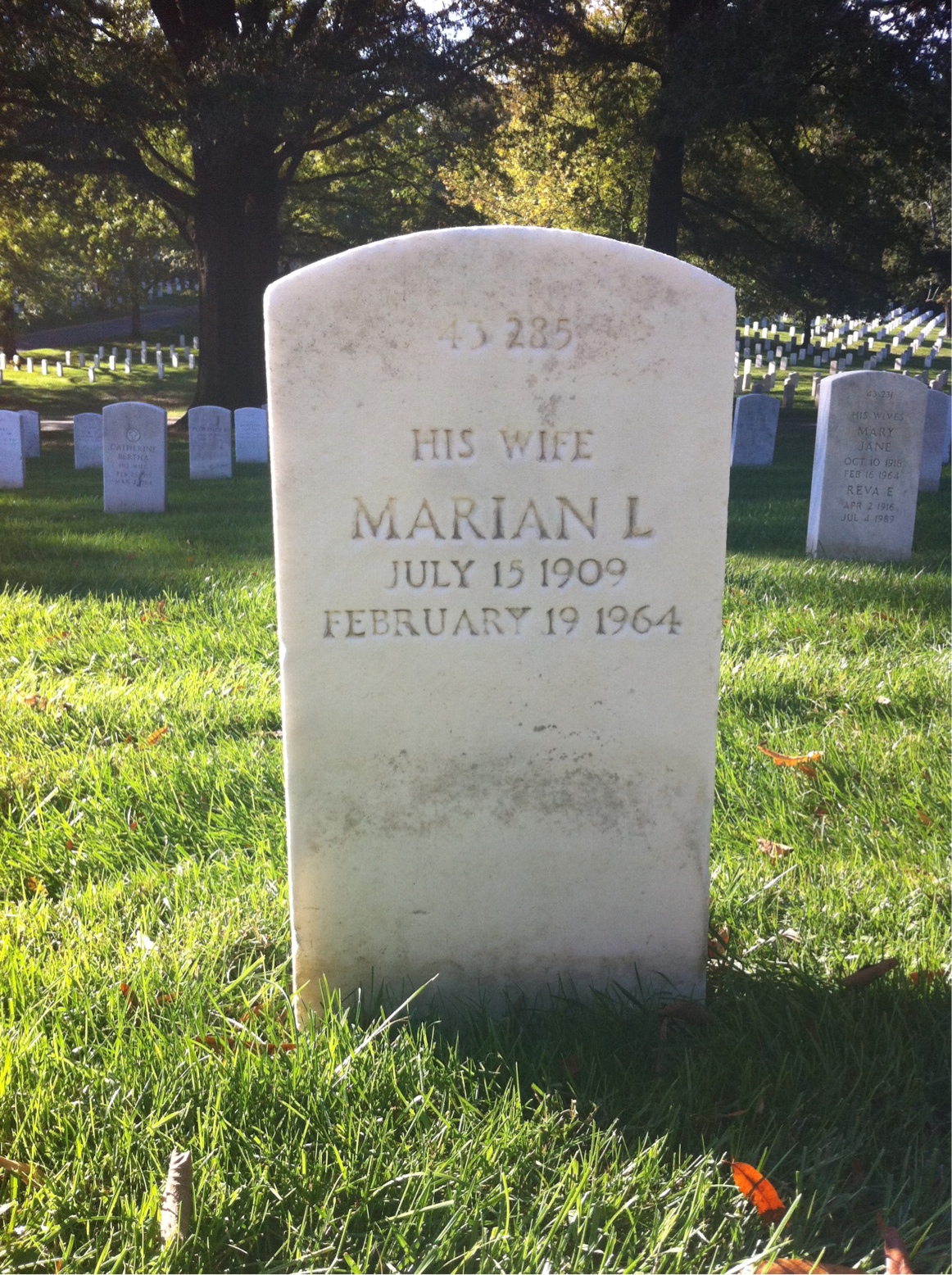 Back of headstone — Jerome Allen