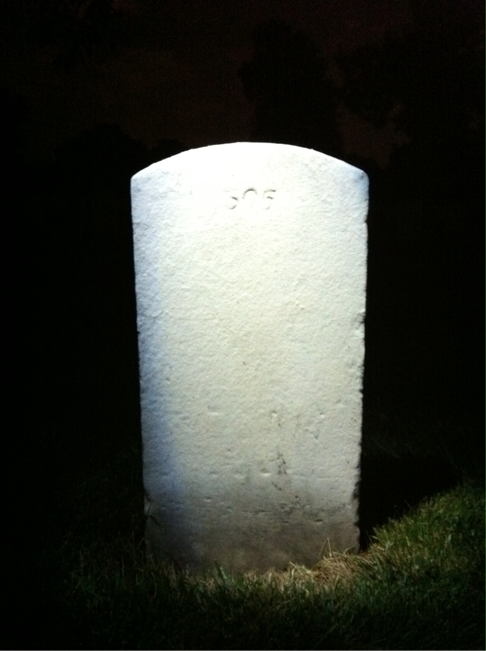 Back of headstone — Patrick Mulkern