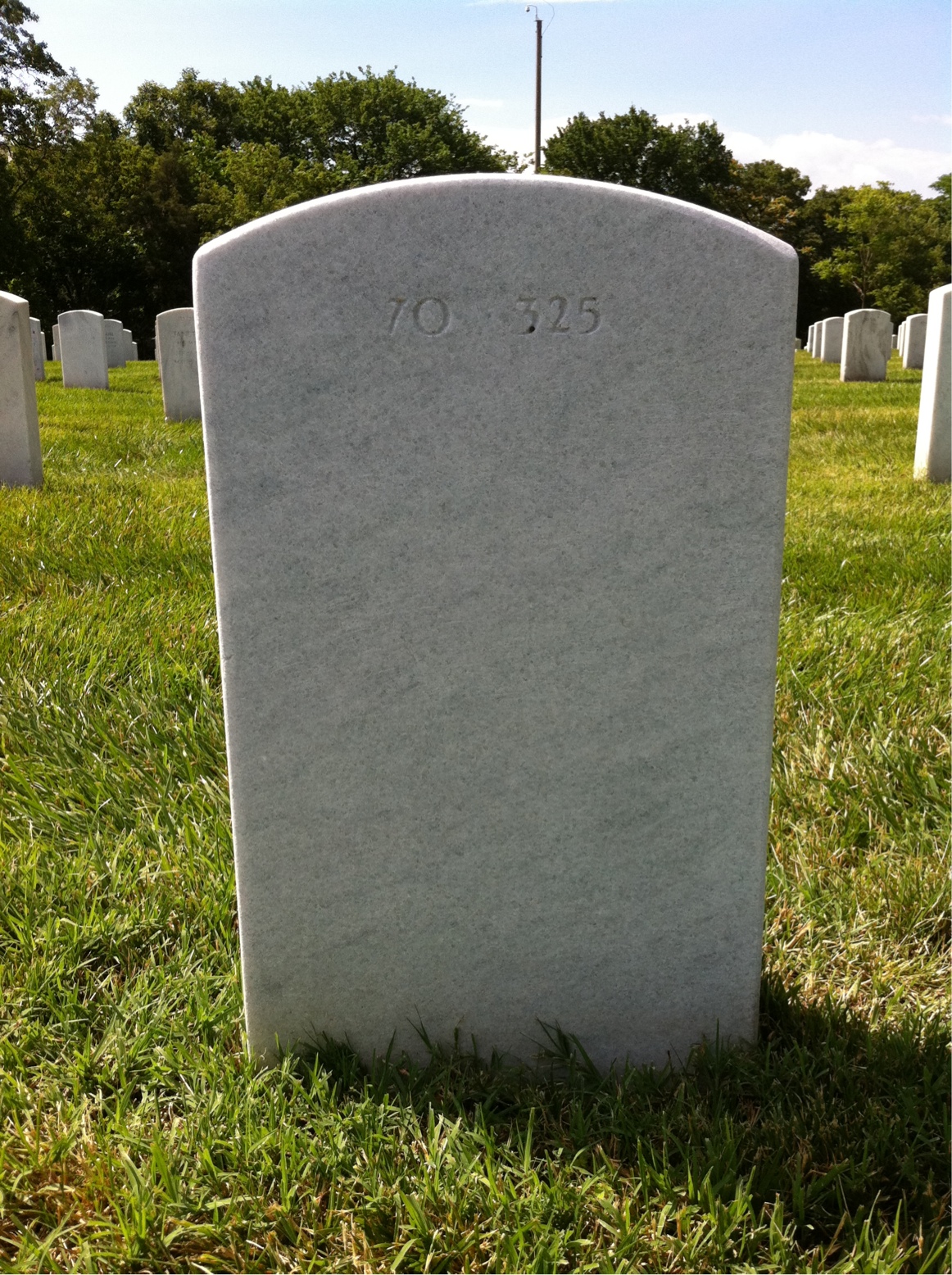 Back of headstone — William Kenny Robinson