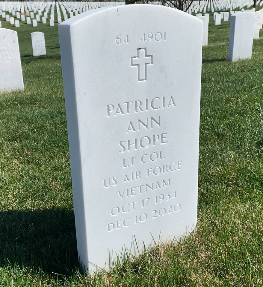 Back of headstone — Theodore Shope