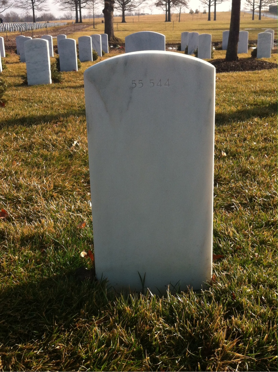 Back of headstone — Ronald Louis Henry