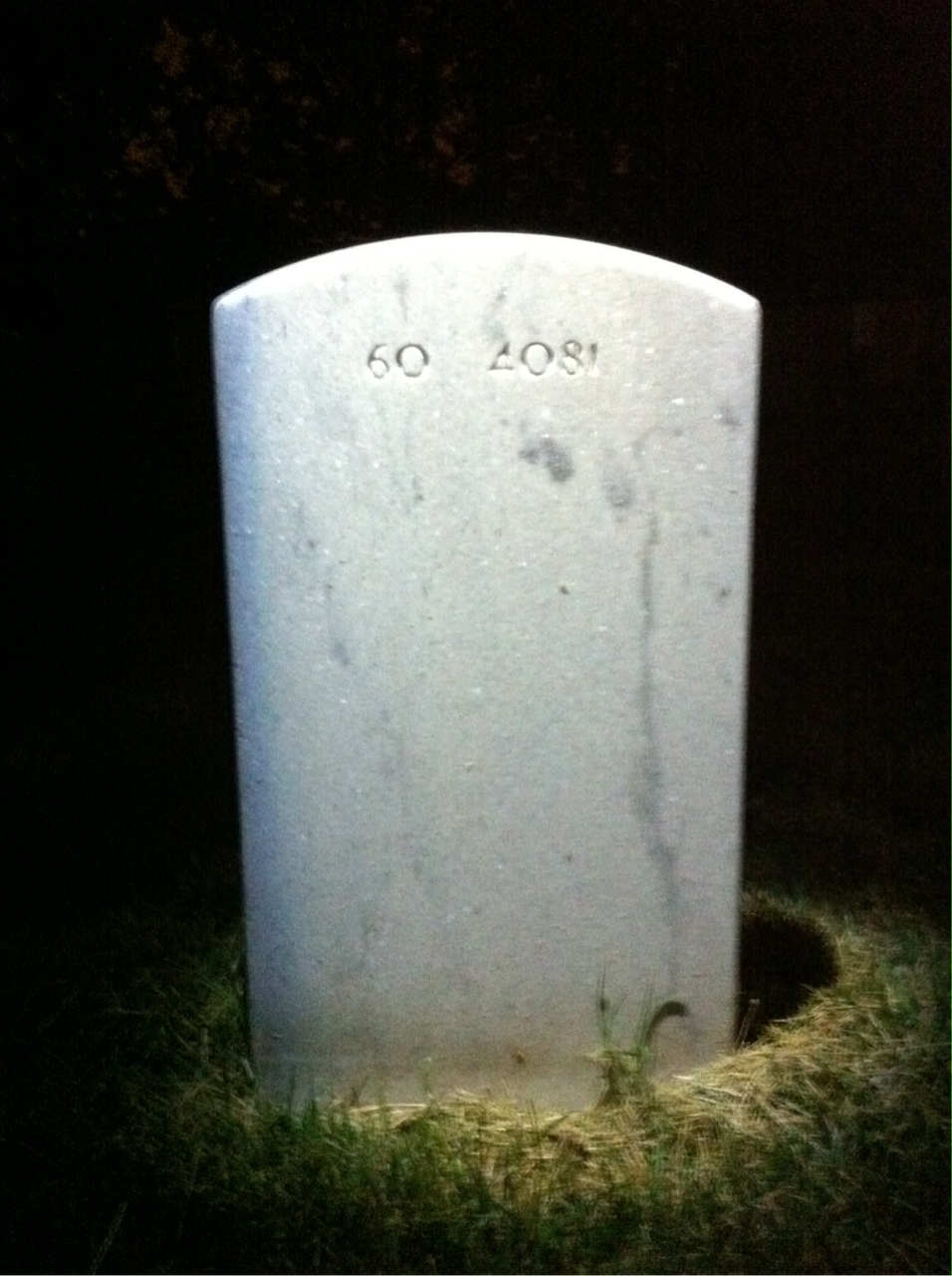 Back of headstone — Michael Gary Jackson