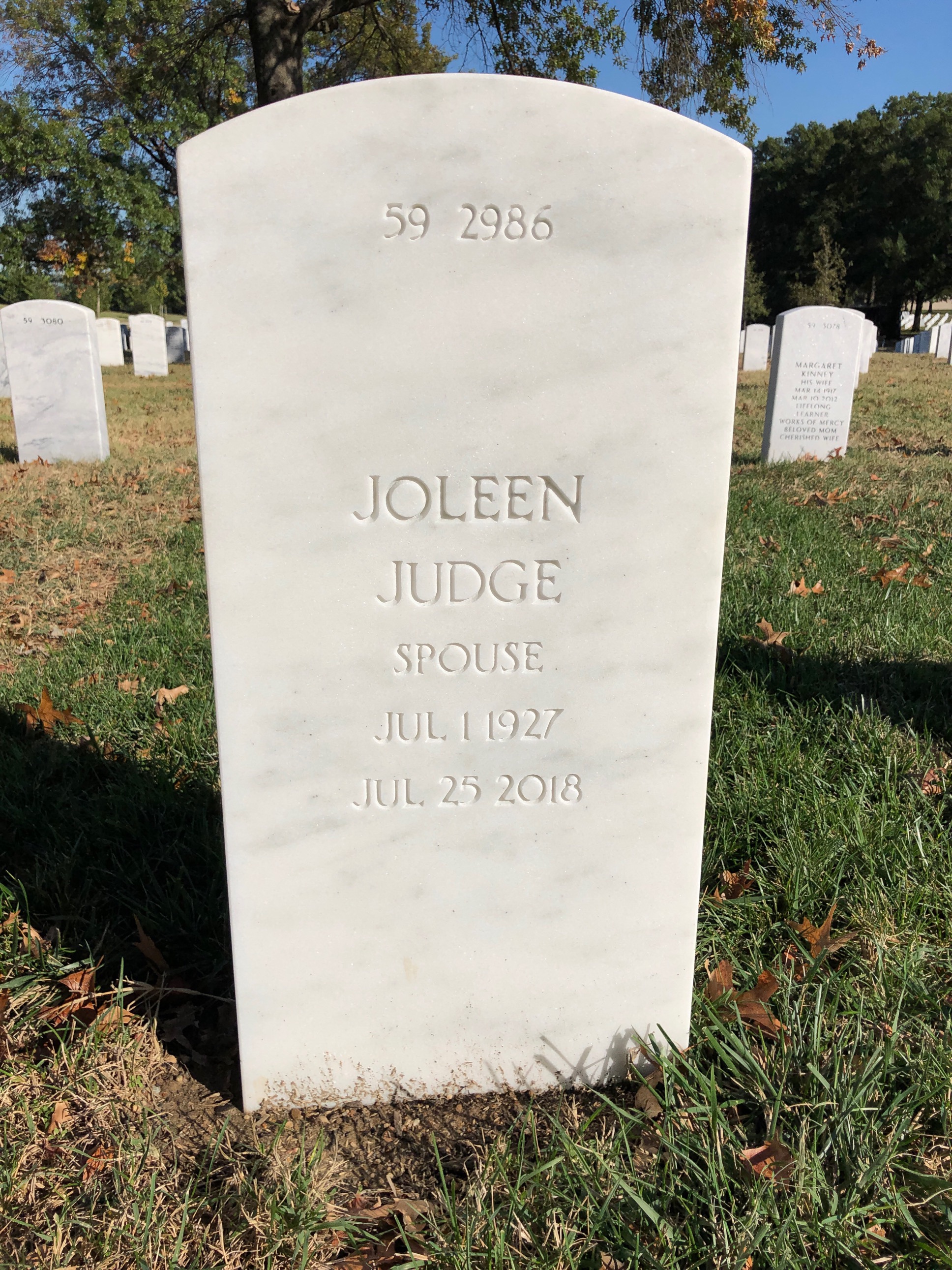 Back of headstone — Thomas Martin