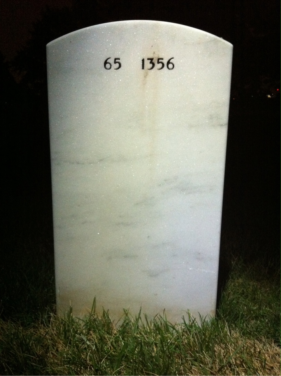 Back of headstone — Joseph Fernandez