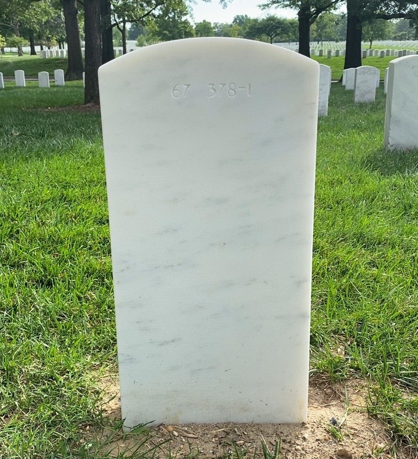 Back of headstone — Thomas M Durgin