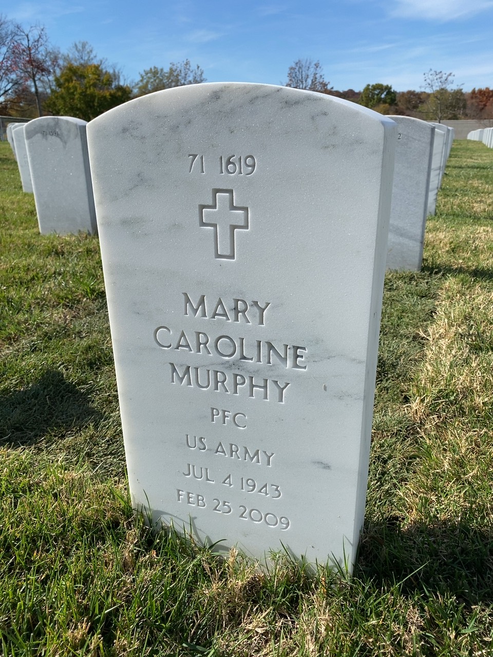 Back of headstone — William Murphy