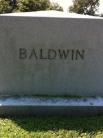 Alice Baldwin — Headstone Back