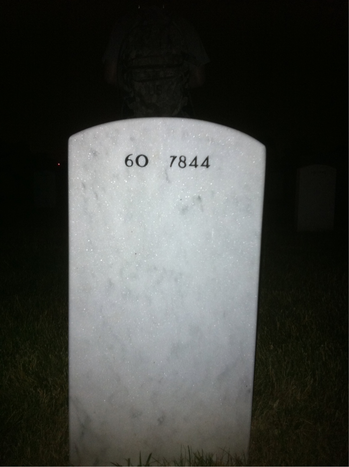 Back of headstone — Herschell Parent