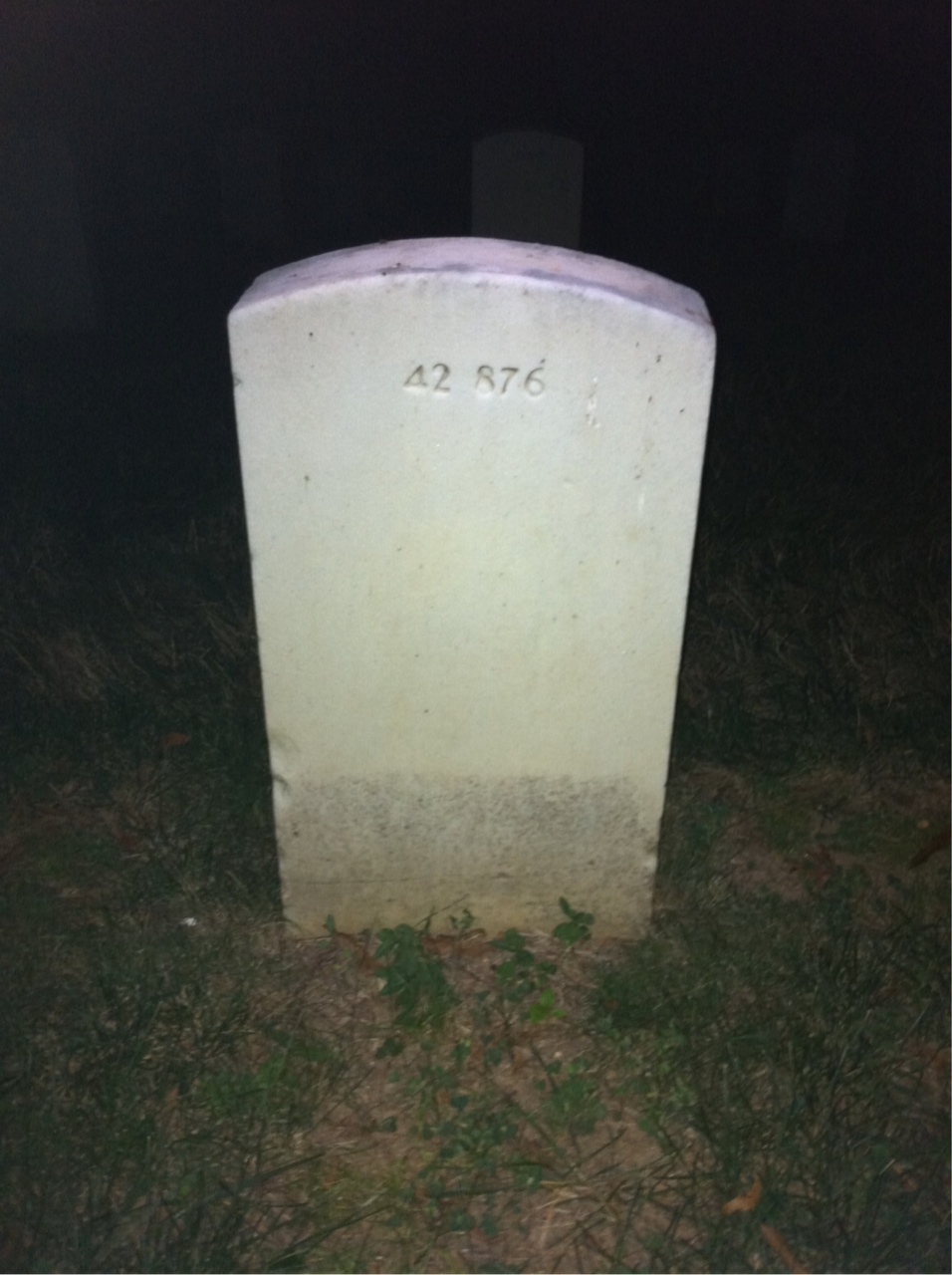 Back of headstone — George Aikin