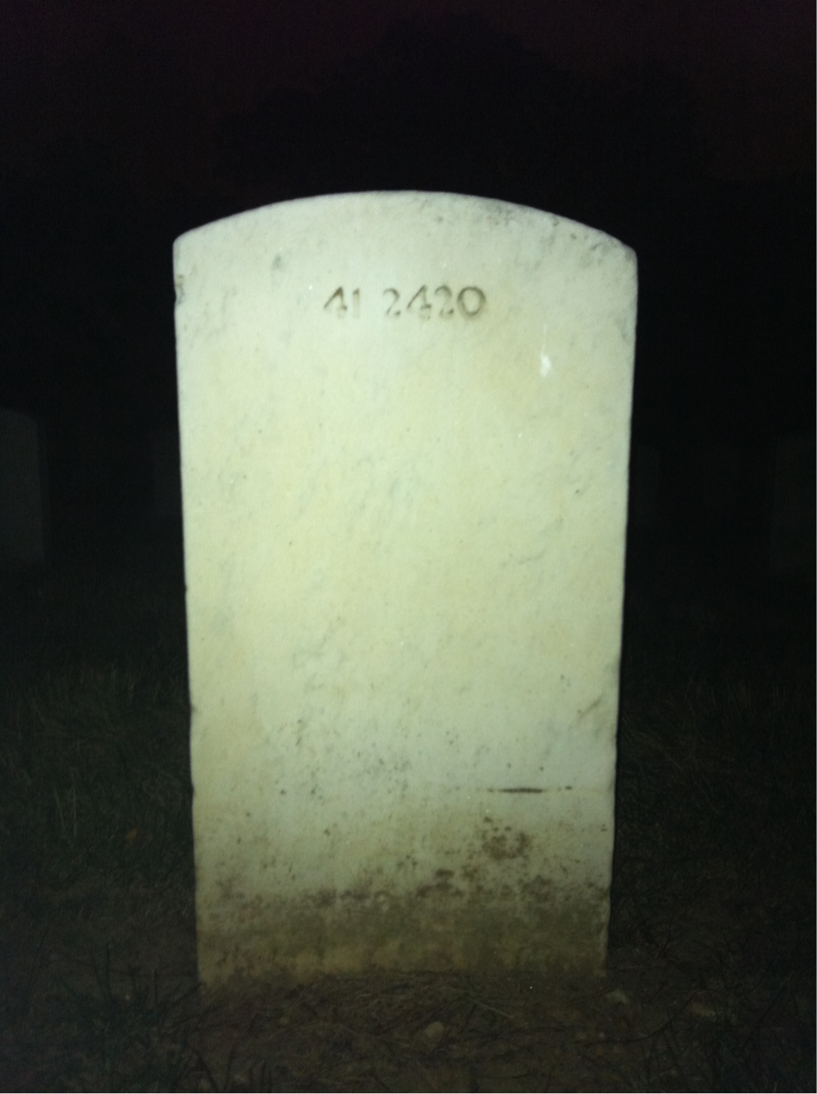 Back of headstone — Cornelia Middleton