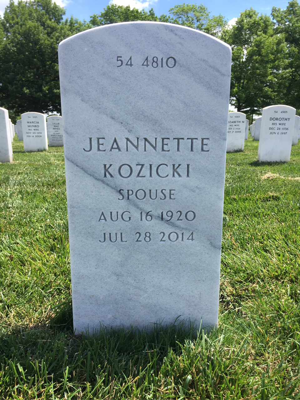 Back of headstone — Martin Manhoff